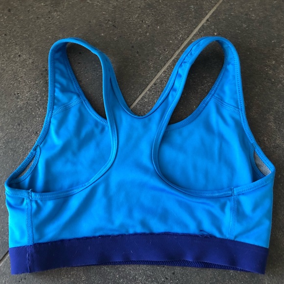 Blue Nike Sports Bra with a Dark Blue Accent - Picture 2 of 4